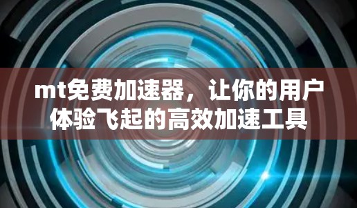 mt免费加速器，让你的用户体验飞起的高效加速工具