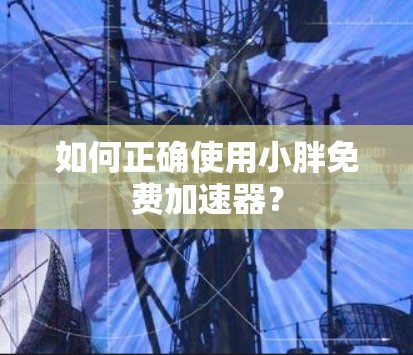 如何正确使用小胖免费加速器? 如何正确使用小胖免费加速器?