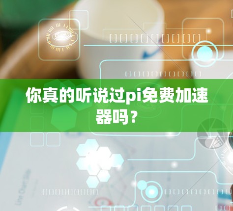 你真的听说过pi免费加速器吗？