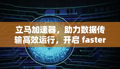 立马加速器，助力数据传输高效运行，开启 faster life