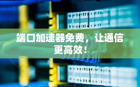 端口加速器免费,让通信更高效! 端口加速器免费,让通信更高效!