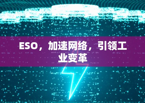 ESO,加速网络,引领工业变革 ESO,加速网络,引领工业变革