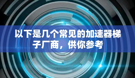 以下是几个常见的加速器梯子厂商，供你参考