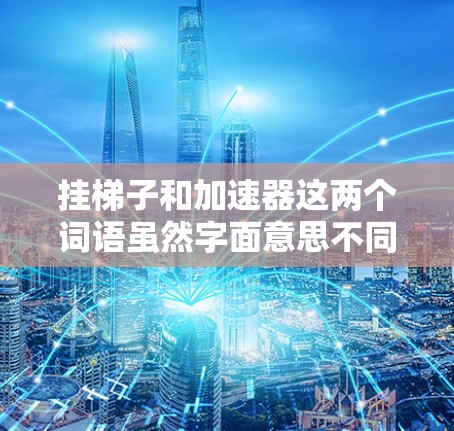 挂梯子和加速器这两个词语虽然字面意思不同，但在某些情况下可以有相似的象征意义或应用场景。以下是一些可能的解释