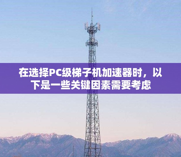 在选择PC级梯子机加速器时，以下是一些关键因素需要考虑