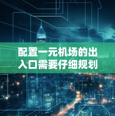配置一元机场的出入口需要仔细规划和执行,以确保车辆沿着正确路径行驶,并且出入口高效、安全。以下是一个详细的步骤指南 配置一元机场的出入口需要仔细规划和执行,以确保车辆沿着正确路径行驶,并且出入口高效、安全。以下是一个详细的步骤指南