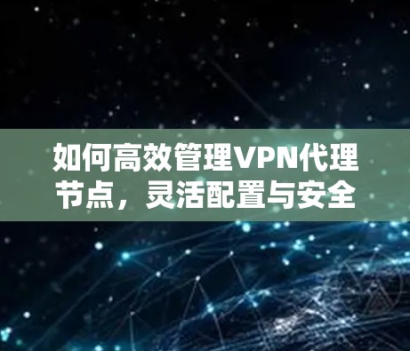 如何高效管理VPN代理节点，灵活配置与安全防护