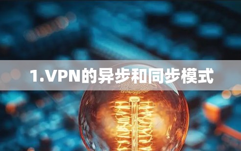 1.VPN的异步和同步模式 1.VPN的异步和同步模式