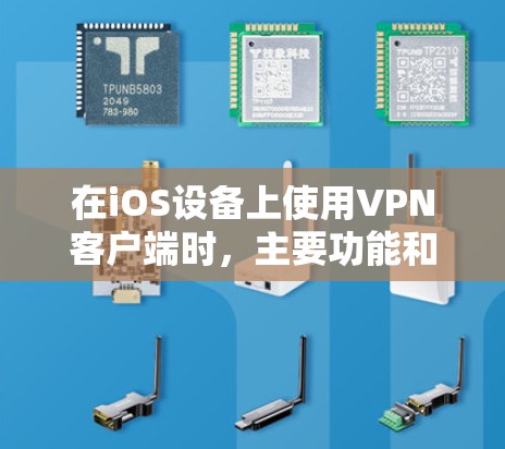 在iOS设备上使用VPN客户端时，主要功能和操作包括以下几点