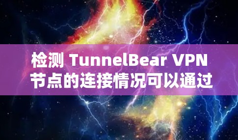 检测 TunnelBear VPN 节点的连接情况可以通过多种方法实现，以下是详细的步骤和方法