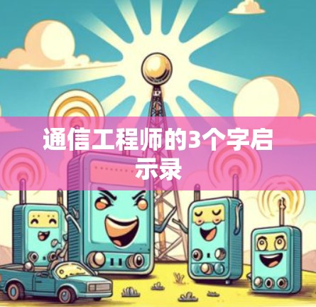 通信工程师的3个字启示录 通信工程师的3个字启示录