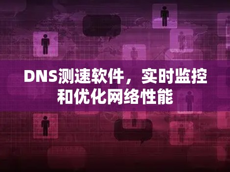 DNS测速软件,实时监控和优化网络性能 DNS测速软件,实时监控和优化网络性能