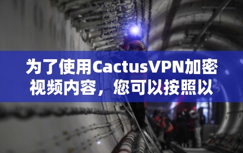 为了使用CactusVPN加密视频内容，您可以按照以下步骤操作