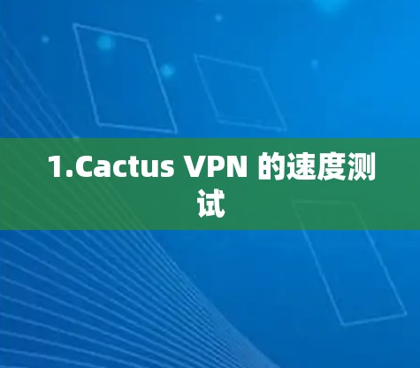 1.Cactus VPN 的速度测试