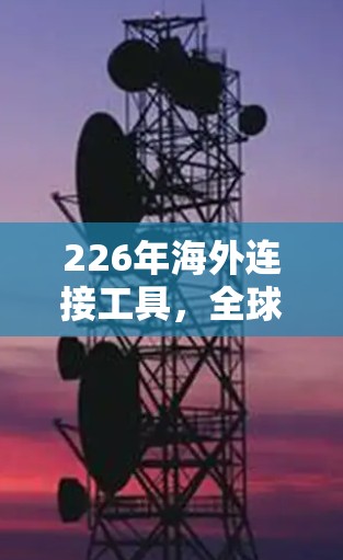226年海外连接工具，全球领先，数字化转型的新机遇