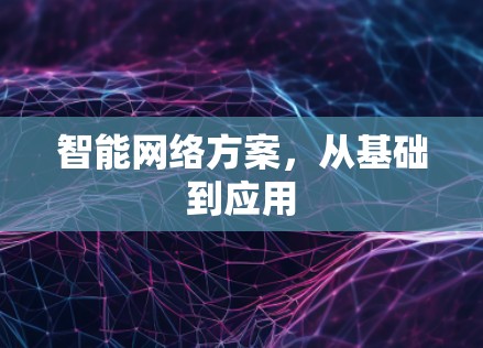 智能网络方案,从基础到应用 智能网络方案,从基础到应用