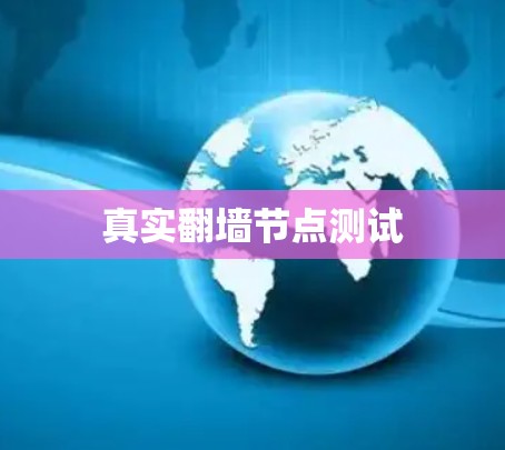 真实翻墙节点测试