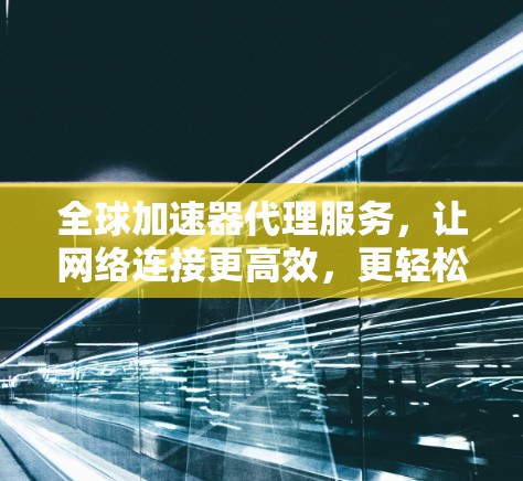 全球加速器代理服务，让网络连接更高效，更轻松