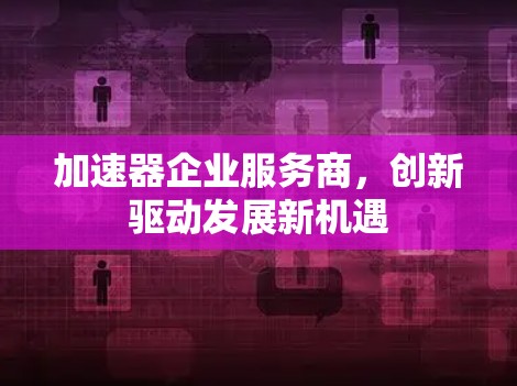 加速器企业服务商，创新驱动发展新机遇